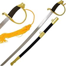 1860 American Cavalry Civil War Officer Gold Sword Handmade Sabre 36