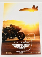 Tom Cruise Signed Top Gun Maverick A3 Poster Exact Video Proof picture