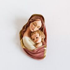 Madonna Mother And Child Wall Plaque 3D Mini 4” Boda picture
