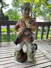 Mindestinhalt Italy Vintage Wine Decanter 16” Tall The Hunter With Dog Empty picture