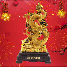 Feng Shui Golden Dragon Statue Chinese New Year Dragon Symbol Of Fortune Lucky picture