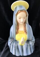 Beautiful Madonna Virgin Mary Halo Praying Hands Ceramic (C) picture