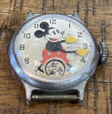 Vintage 1930's MICKEY MOUSE Ingersol Watch For Parts Or Restoration picture