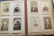 Antique Cabinet Card Photos In Photo Album From Late￼￼ 1800s/Early 1900s picture