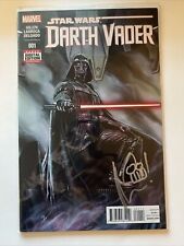 STAR WARS DARTH VADER #1 FIRST PRINT SIGNED & REMARQUE BY KIERON GILLEN NM W/COA picture