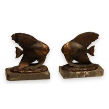 Pair of alloy fish bookends 20th century picture