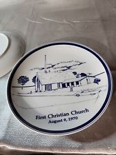 Vintage First Christian Church 1970 Decorative Plate picture