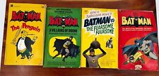 Batman Paperback Book Lot of 4 Signet 1966 Adventures Fearsome Villains Penquin picture