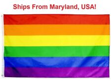 Rainbow Flag 3x5 Ft - Gay Pride Parade Day - LGBT Symbol - LGBTQ Gaypride picture