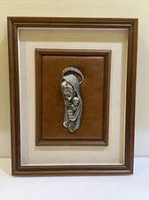 Art Framed Madonna Baby Jesus Christina Art Wall Velvet Vintage Frame picture