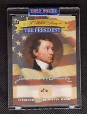 2020 POTUS A Word From The President James Monroe Authentic Handwritten Word picture