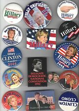 1990s - 2008 HILLARY  Bill Clinton 15 dif pin EARLIER Campaign pinback button #4 picture