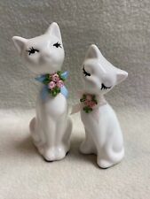 Vintage Ceramic White Kitty Figurines - Set of 2 picture