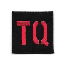 Medical Alert Red Black TQ Tourniquet Patch Fits For VELCRO® BRAND Fastener picture