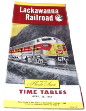 APRIL 1957 DL&W DELAWARE LACKAWANNA AND WESTERN SYSTEM PUBLIC TIMETABLE picture