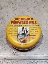 SC Johnson's  Prepared Automobile Wax Tin 1920 Polishes Everything Unopened  picture
