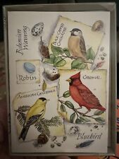 Vtg NEW Songbird Collage Notes Cape Shore-Kate Beetle Artist- 8 Cards/Envelopes picture