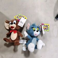Vintage Cartoon Network Tom And Jerry Bean Bag Plush Set Of 2 New B53 picture