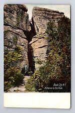 Rock City NY-New York, Entrance To The Rock, Antique, Vintage Postcard picture