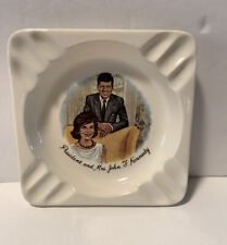 Commemorative ￼President And Mrs John F.  Kennedy Ash Tray/ Trinket ￼Dish. picture