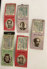 5 Diamond Matchbooks Actor Actress Jack Oakie Drake Oberon Rand Scott Fred March picture