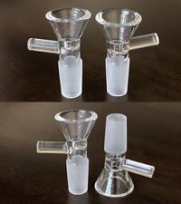 (4 Pack) 14mm Male Glass Bong THICK Bowl Headpiece Replacement -  USA picture