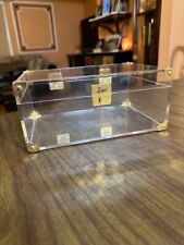 Vintage Zino Acrylic Cigar Humidor Tobacco Holds approx 50 corona-sized cigars picture