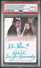 Game of Thrones Dual Autograph AIDAN GILLEN ADELE SMYTH-KENNEDY Auto PSA 10 Gem picture