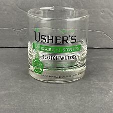 Vintage Usher's Green Stripe Blended Scotch Whiskey Glass Old Fashioned picture