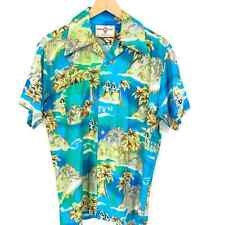 Vintage Hawaiian Holiday Hula Dancers Hawaiian shirt, Size M picture