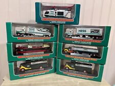 7 Vintage Mini Miniature Hess Truck  Collection Lot New In Box picture