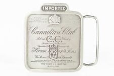 Canadian Club Whiskey Bergamot Belt Buckle 1975, Vintage O-168 Bergamot  picture