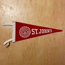 Vintage 1950s St. John's University 4x9 Felt Pennant Flag picture