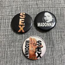 1990s Madonna Sex Pinback Button 1 & 1/2