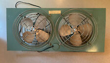 Vintage Eskimo Turquoise Double Window/Vent Fan Model 081004 Tested Works picture