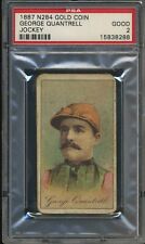 1887 N284 Buchner Gold Coin Jockeys - George Quantrell - PSA 2 Good picture