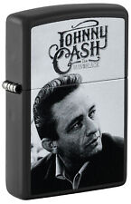 Zippo Johnny Cash Black Matte Windproof Lighter, 48990 picture