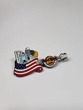 Hollywood Florida Hard Rock Cafe Trading Pin Guitar USA Flag & Skyline picture