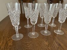 Set Of 8 Waterford Alana Champagne Flutes Glasses picture