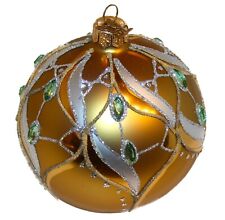 NEIMAN MARCUS Glass Christmas Ornament/Ball Bauble MADE IN POLAND 2012 picture