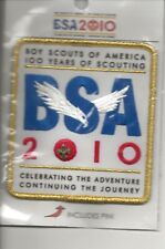 BSA: 2010 Centennial  - 100 Years of Scouting Emblem with Pin (Larger 4
