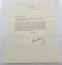 John F Kennedy Typed Letter Signed Printed Signature Cuban Crisis picture