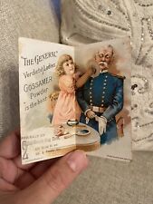 Rare 1892 Mechanical Die Cut Trade Card Henry Tetlow Beauty Civil War General picture