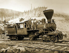 1927 Acme Logging Company Train Washington Vintage Old Photo 8.5