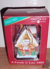 1995 AMERICAN GREETINGS CHRISTMAS ORNAMENT CHRISTMAS COTTAGE A FAMILY IS LOVE  picture