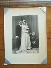 REF 21 Antique Studio Cardboard Photo - Married picture