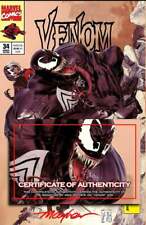 VENOM #34 Mike Mayhew Studio Variant Trade Dress Cover A Trade Dress Signed COA picture