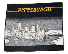 *VTG* Biederlack Pittsburgh Pennsylvania Cityscape Throw Blanket; Made in USA picture
