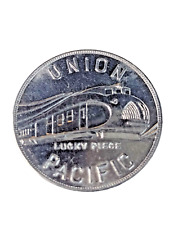 1934 UNION PACIFIC Train Token Coin Lucky Alcoa Aluminum 30.7mm Sample- Vintage picture