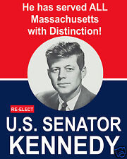 John F. Kennedy JFK for U.S. Senator 1956 Reprint Campaign Poster 8 x 10 Photo picture
